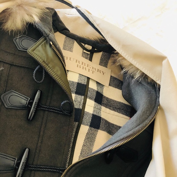 Burberry Classic Trench Coat Navy/Dark Green - Picture 6 of 11